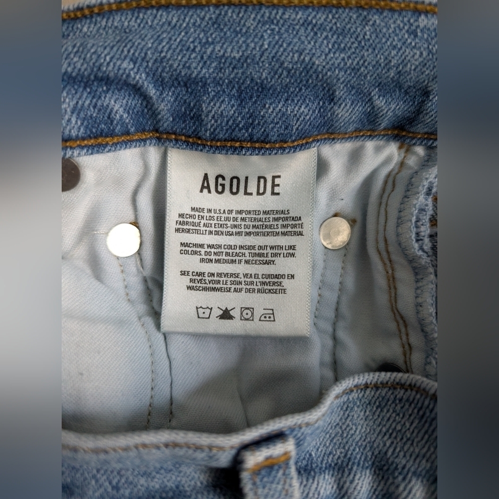 AGOLDE Nico High Rise Slim Fit Jeans, Embark wash, Women's Size 27 - Picture 7 of 12